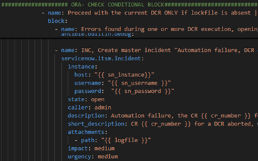 Single source of truth: version-controlled automation playbooks