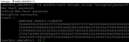 Replayable, Ansible vault